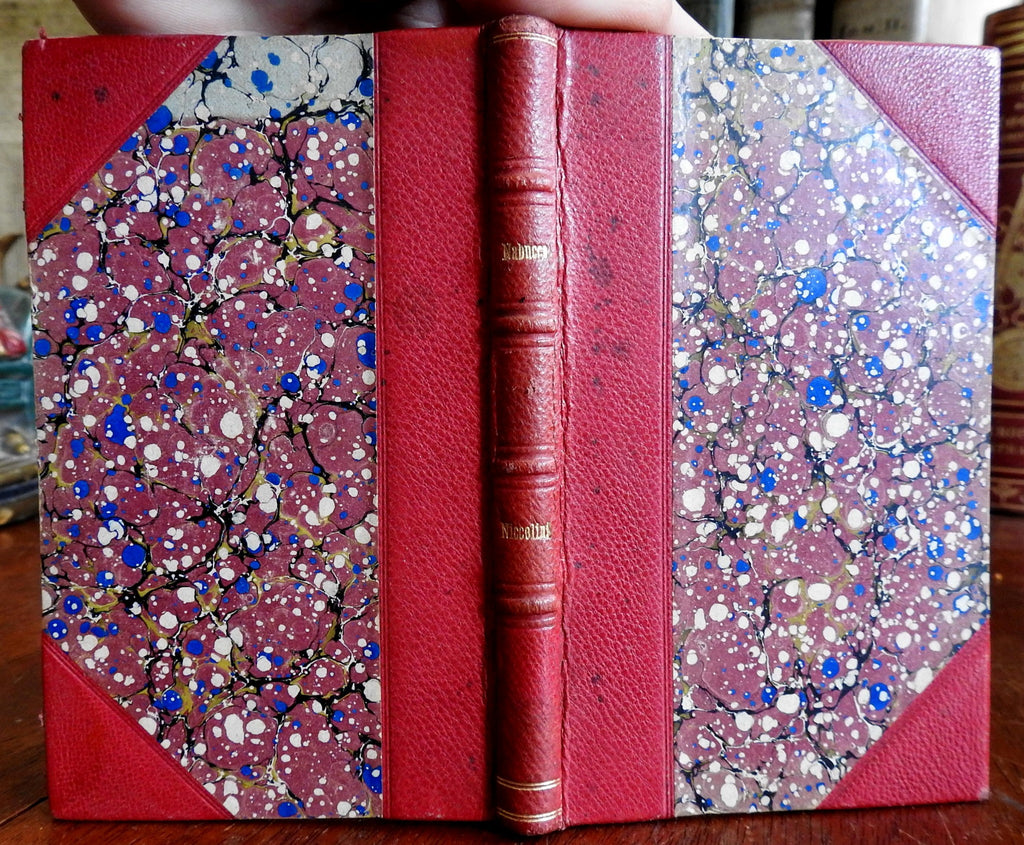 Nabucco Tragedia 1831 Giovanni Battista Niccolini leather book binding