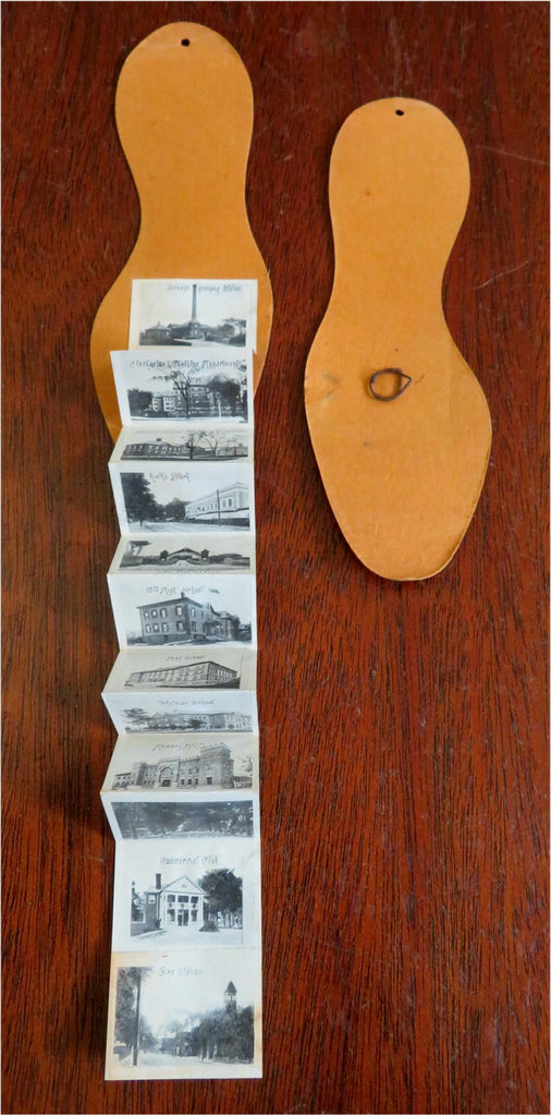 Brockton Massachusetts Shoe City c. 1910-20 novelty souvenir album