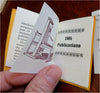 Miniature Book Lot x 9 Bibliographies ephemera c. 1960-80's various items