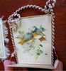 Greeting Cards Tokens of Affection c.1880's Lot x 5 fringe fabric ephemera