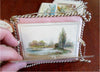 Greeting Cards Tokens of Affection c.1880's Lot x 5 fringe fabric ephemera