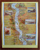 Rhine River Tourist Souvenir Panoramic Maps c. 1920-1950 Lot x 2 brochures