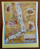 Rhine River Tourist Souvenir Panoramic Maps c. 1920-1950 Lot x 2 brochures