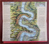 Rhine River Tourist Souvenir Panoramic Maps c. 1920-1950 Lot x 2 brochures