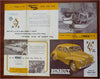 Renault 1949 Model Pictorial Promotional Brochure Vintage Advertisement