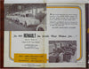 Renault 1949 Model Pictorial Promotional Brochure Vintage Advertisement