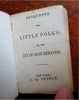 Etiquette for Little Folks Children's Manners Behavior c. 1840 miniature book