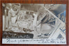 Train Wreck Grand Forks South Dakota c. 1910 Real Photo Postcard Lot x 3