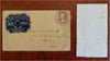 Marie Stone hand written letter Roxbury Massachusetts 1853 Advertising envelope