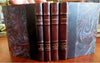 Classic French Literature Marie de France El Cid 1920 lovely 4 vol. leather set