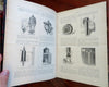 Nature French Scientific Review Arts 1901 Illustrated rare 2 vol. leather set