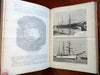 Nature French Scientific Review Arts 1901 Illustrated rare 2 vol. leather set