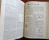 La Nature French Scientific Review Arts 1901 Illustrated rare 2 vol. leather set