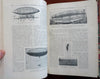 La Nature French Scientific Review Arts 1901 Illustrated rare 2 vol. leather set