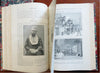 La Nature French Scientific Review Arts 1901 Illustrated rare 2 vol. leather set
