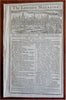 London Magazine Carolina Prague Peruvian Bark 1757 w/ Kitchin Westphalia map
