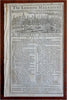 London Magazine China Tea British Herbs American Colonies 1757 issue