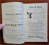 Alamanac 1890 Calendar rare pictorial promotional book Authors Poets Portraits