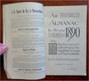 Alamanac 1890 Calendar rare pictorial promotional book Authors Poets Portraits