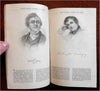 Alamanac 1890 Calendar rare pictorial promotional book Authors Poets Portraits
