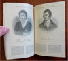 Alamanac 1890 Calendar rare pictorial promotional book Authors Poets Portraits