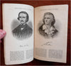 Alamanac 1890 Calendar rare pictorial promotional book Authors Poets Portraits