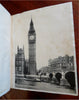 England Scrap Book Post Cards Portraits Views 1904 tourist travel leather album