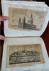 England Scrap Book Post Cards Portraits Views 1904 tourist travel leather album