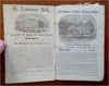 Niagara Falls to Quebec Canada Guide 1869 Chisolm book w/11 foot long river map!