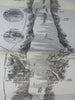 Niagara Falls to Quebec Canada Guide 1869 Chisolm book w/11 foot long river map!