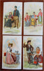 World Dress Costume 1892 Singer Sewing Machines lot x 35 Chromolitho Trade Cards