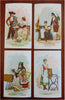 World Dress Costume 1892 Singer Sewing Machines lot x 35 Chromolitho Trade Cards