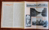 California pictorial map w/ vignettes 1923 So. Pacific Line RR line brochure