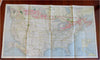 Canada Tourist Map Travel Info c. 1938 Canadian National vintage promo brochure