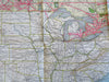 Canada Tourist Map Travel Info c. 1938 Canadian National vintage promo brochure