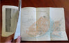 Volga river travel guide Russian Empire 1908 pictorial w/ 9 lg. color maps