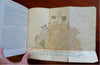 Volga river travel guide Russian Empire 1908 pictorial w/ 9 lg. color maps