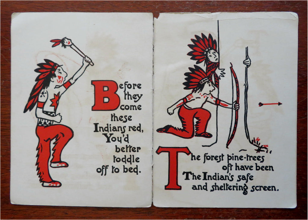 Little Red Indian Book Children's Story c. 1910 Mehlin Piano juvenile promo book