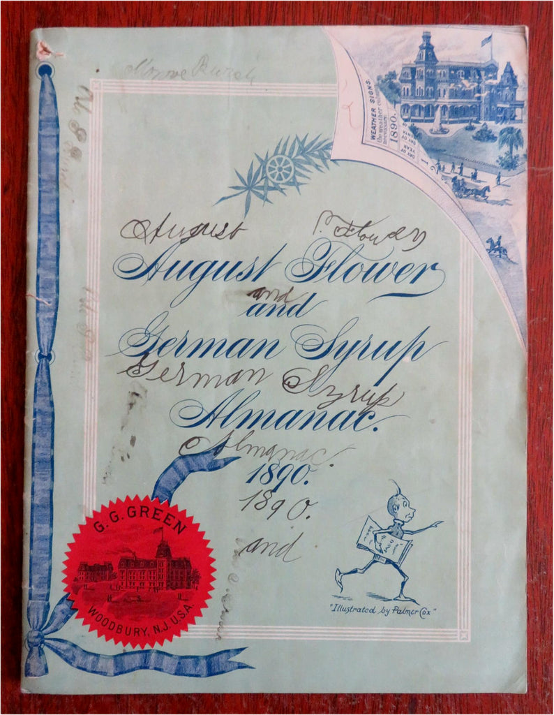 Palmer Cox Patent Medicine 1890 August Flower & German Syrup Almanac promo Book