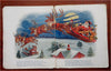 Night Before Christmas Santa Claus Children's Poem 1915 lg. color pictorial book