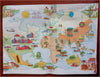 Business Cartoon World map 1933 W.T. Rawleigh Co. Good Health Almanac Astrology