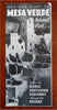 Mesa Verde National Park Colorado c. 1930's tourist info brochure w/ maps