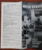 Mesa Verde National Park Colorado c. 1930's tourist info brochure w/ maps