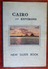Cairo Egypt Tourist c. 1920's pictorial travel guide book w/ large map Pyramids