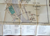 Cairo Egypt Tourist c. 1920's pictorial travel guide book w/ large map Pyramids