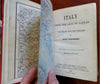 Italy -north central & south Lot x 4 Baedeker Guides 1909-30 w/ 200+ maps