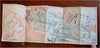 Italy -north central & south Lot x 4 Baedeker Guides 1909-30 w/ 200+ maps