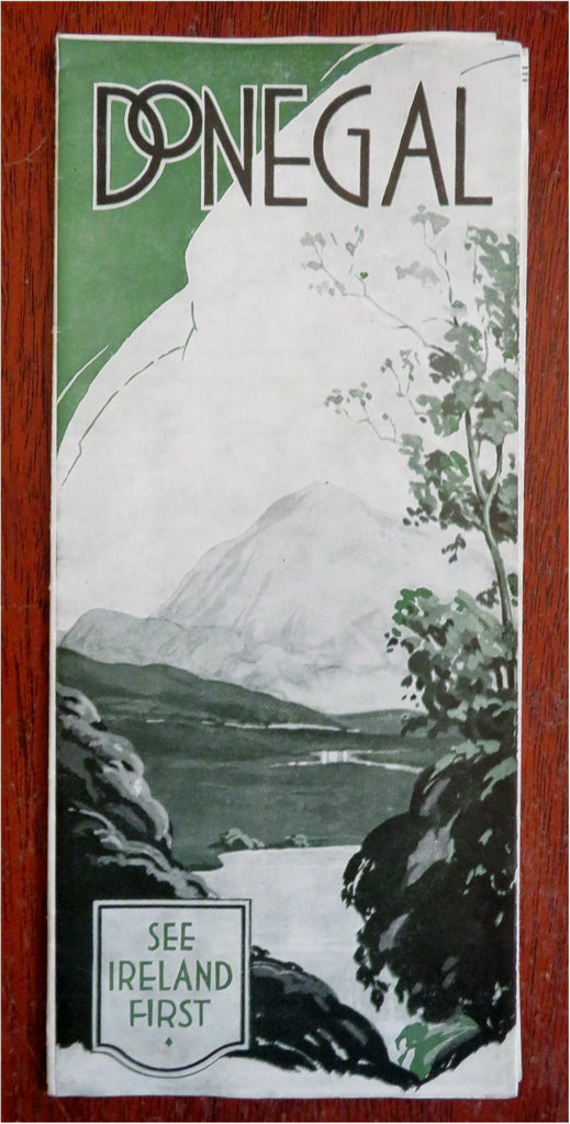 County Donegal Ireland Tourist Guide Fishing Hiking c. 1920's travel brochure
