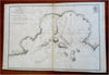 Argentina Port Melo San Jorge Gulf South America 1795 Wyld linen-backed map