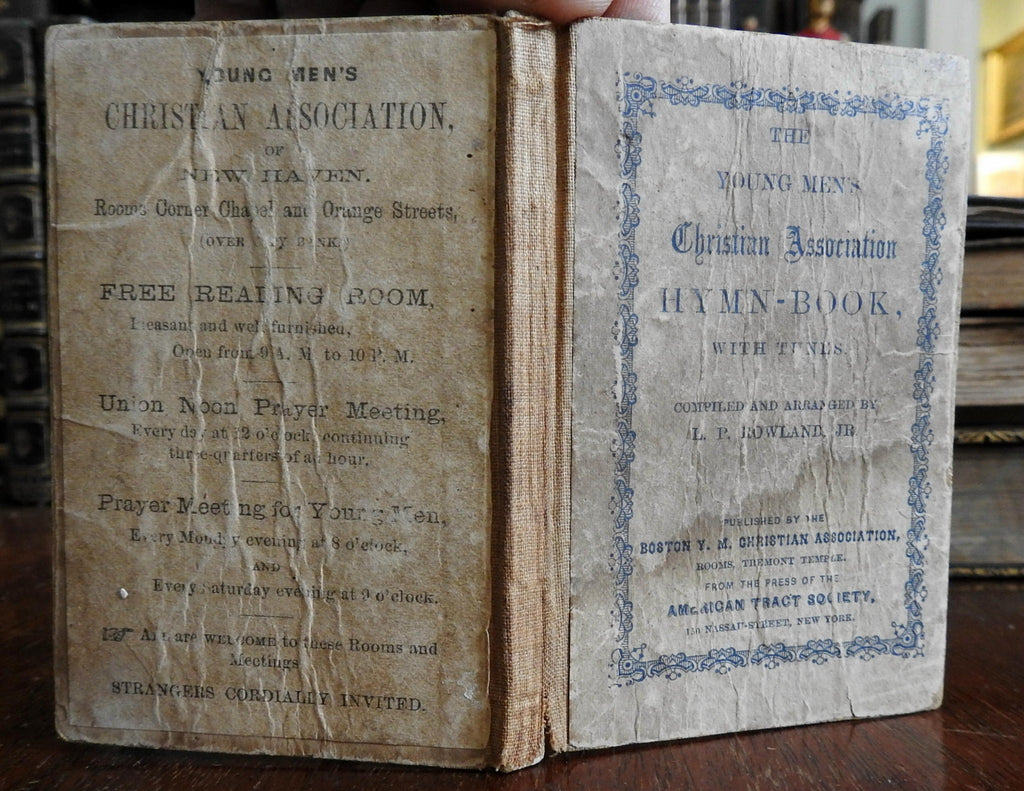 YMCA Pocket Hymnal Christianity Religion 1867 L.P. Rowland Boston YMCA